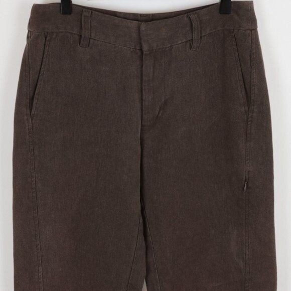 Patagonia Women's Size 6 Brown Hemp Blend Flat Front Straight Leg Casual Pants - Picture 2 of 11